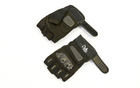 Перчатки тактические с открытыми пальцами SILVER KNIGHT 7053 XL Черные - изображение 6