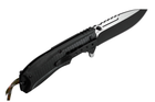 Нож тактический, складной нож карманный для рыблки, охоты, Bounce PNO-7234, черный - изображение 4