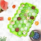 Силіконова форма для льоду CUMENSS Соти Green ємність заморозка (SKU_3474-13152)