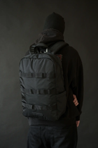 Рюкзак тактичний об'єм 18 літрів, з відділом ноутбука до 15,6", тактичний рюкзак, Bounce ar. PF-HJ-01, чорний - зображення 3