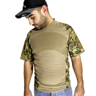 Тактическая футболка с коротким рукавом Lesko A424 Camouflage XXL потоотводящая армейская камуфляжная - изображение 5