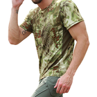 Чоловіча тактична футболка з коротким рукавом Lesko A159 Green Kryptek розмір L - зображення 8