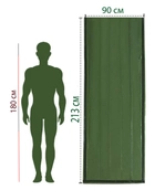 Комплект спасательный спальный термомешок 213х90 см и защитное термоодеяло 210х130 см Зеленый (n-1830) - изображение 7