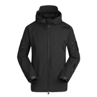 Тактична куртка Soft Shell Lesko A001 Black 3XL вітровка для чоловіків з кишенями водонепроникна - зображення 1