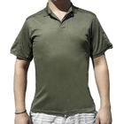 Чоловіча тактична футболка з коротким рукавом Lesko A817 Green розмір S формений - зображення 12