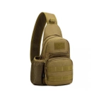 Сумка-рюкзак EDC тактическая военная однолямочная X216 Coyote (gr_006876) - изображение 1