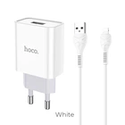 Адаптер сетевой HOCO Lightning cable Asombroso C81A |1USB, 2.1A|