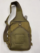 Тактический рюкзак однолямочный сумка с кобурой Silver Knight Coyote (014-coyote) - изображение 4