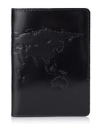 Обложка-органайзер для документов из кожи HiArt World Map PC-03-C19-4006-T001 Черный