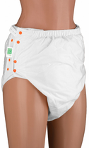 Подгузник трикотажный для взрослого Эко Пупс Natural Touch Premium М(2) 70-120 см с вкладкой Abso Maxi (белый) (2100033770050)