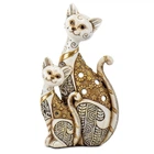 Статуэтка ArtDeco "Кошка с котенком" 27 см 18933-020