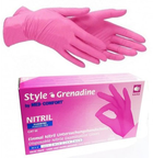 Перчатки нитриловые S розовые Ampri STYLE GRENADINE неопудренные 100 шт - изображение 3