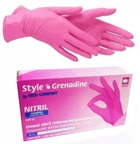 Рукавички нітрилові L рожеві Ampri STYLE GRENADINE неопудрені 100 шт - зображення 3