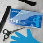 Перчатки TPE L синие Mediok неопудренные 200 шт - изображение 3