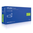 Перчатки нитриловые Nitrylex Basic размер S синие 100 шт (000101) - изображение 1