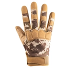 Перчатки тактические военные-армейские CAMO с защитой костяшек кулака дышащие, боевые XL Песочный CM03698-2 - изображение 5