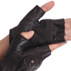 Тактические перчатки без пальцев кожаные MATSA SPORT WorkOut BC-0004 L - изображение 3