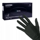 Перчатки Luximed черного цвета, размер М, 100 шт - изображение 1