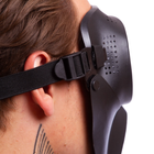 Защитная пейнтбольная тактическая маска для лица с защитой глаз пластиковая Zep-sport Черная (5550) - изображение 5