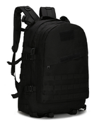 Городской тактический штурмовой военный рюкзак ForTactic на 40литров Черный - изображение 1