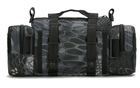 Тактическая универсальная поясная, наплечная сумочка TacticBag Черный питон - изображение 4