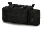 Тактическая универсальная поясная, наплечная сумочка TacticBag Черная - изображение 1