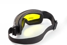 Тактичні окуляри-маска з діоптричною вставкою у комплекті Global Vision Ballistech-2.75 amber жовтий - зображення 8