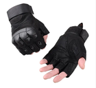Перчатки тактические штурмовые (велоперчатки, мотоперчатки) TG-04 беспалые Black р.XL - изображение 7