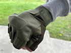 Тактические беспалые перчатки цвет хаки с двумя фиксаторами - зображення 5