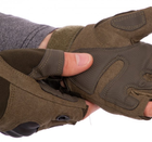 Тактичні рукавички COMBAT, рукавички штурмові, розмір М, колір хакі - зображення 5
