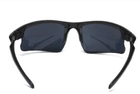 Захисні тактичні військові окуляри Taktik -2 Black Протиударні Знімні Лінзи - зображення 3