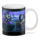 Кружка World of Warcraft Мир Военного Ремесла дренеи керамика, белого цвета 330мл.