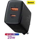 Сетевое зарядное устройство Baseus Compact Quick Charger Type c (PD)+ USB (QC3.0) 20w
