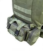 Рюкзак тактический штурмовой зсу 50 л, рюкзак военный камуфляж олива, походный тактический рюкзак ВСУ - изображение 4