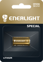 Батарейка 123А ENERLIGHT LITHIUM CR123A 3V блістер 1 шт.