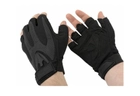 Тактические перчатки без пальцев, штурмовые, размер М, цвет черный