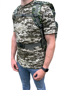 Рюкзак тактичний 80л піксель, рюкзак військовий камуфляж, тактичний рюкзак похідний - зображення 3