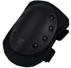 Комплект тактической защиты BKT наколенники+налокотники карбон, универсальный размер, черный - изображение 3