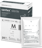 Рукавички латексні Santex опудрені стерильні М - зображення 1