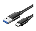 Кабель UGREEN US184 USB 3.0 to USB Type-C Male Cable Nickel Plating 2.4A 2m Black (20884)