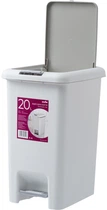 Ведро для мусора MBM HOME с крышкой и педалью BIN-01 20л Серое (BIN-01 20L GRAY)