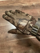 Військові тактичні рукавиці шкіряні камуфляж 6 Великобританія - изображение 3