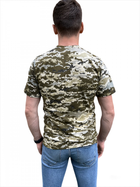Футболка Пиксель ЗСУ , летняя военная футболка мужская , тактическая футболка военнослужащих всу . Размер M (48) - изображение 4