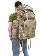 Рюкзак тактичний штурмовий зсу 80 л Cordura, рюкзак військовий Кордура койот, похідний тактичний рюкзак ВСУ - зображення 5