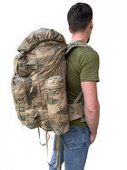 Рюкзак тактичний штурмовий зсу 80 л Cordura, рюкзак військовий Кордура койот, похідний тактичний рюкзак ВСУ - зображення 7