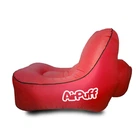 Надувное кресло лежак AirPuff для отдыха на природе и пляже (Red)