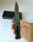 Нож тактический, складной нож карманный, ніж тактичний для рыблки, охоты, Bounce TG-2120, зеленый - изображение 5