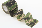 Маскировочная (защитная)лента тактическая камуфляжная для охоты/оружие (616130172-1) Черно-Зеленая - изображение 8