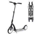 Детский двухколесный самокат Best Scooter 75343 со складной конструкцией, передним амортизатором и зажимом руля, Белый