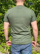 Армейская футболка Хаки Олива Хлопок 100% 4XL - изображение 2